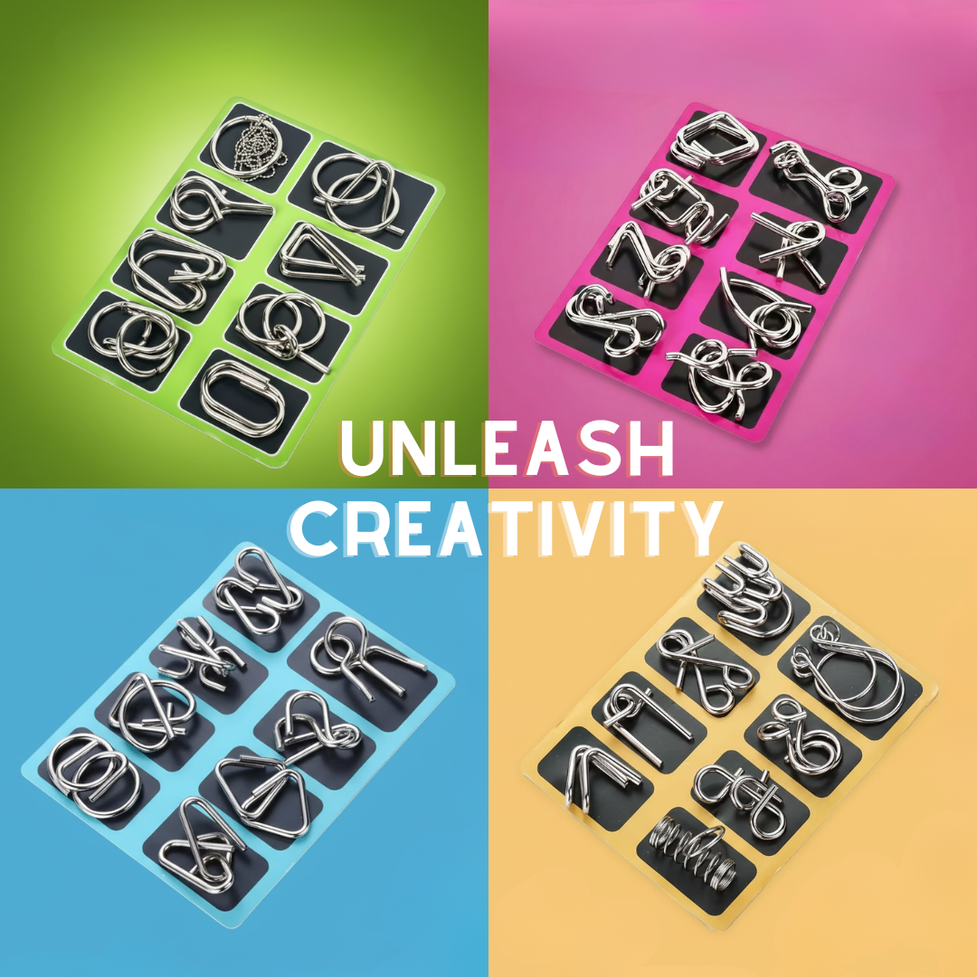 AEXZR® Metal Brain Teaser Puzzles