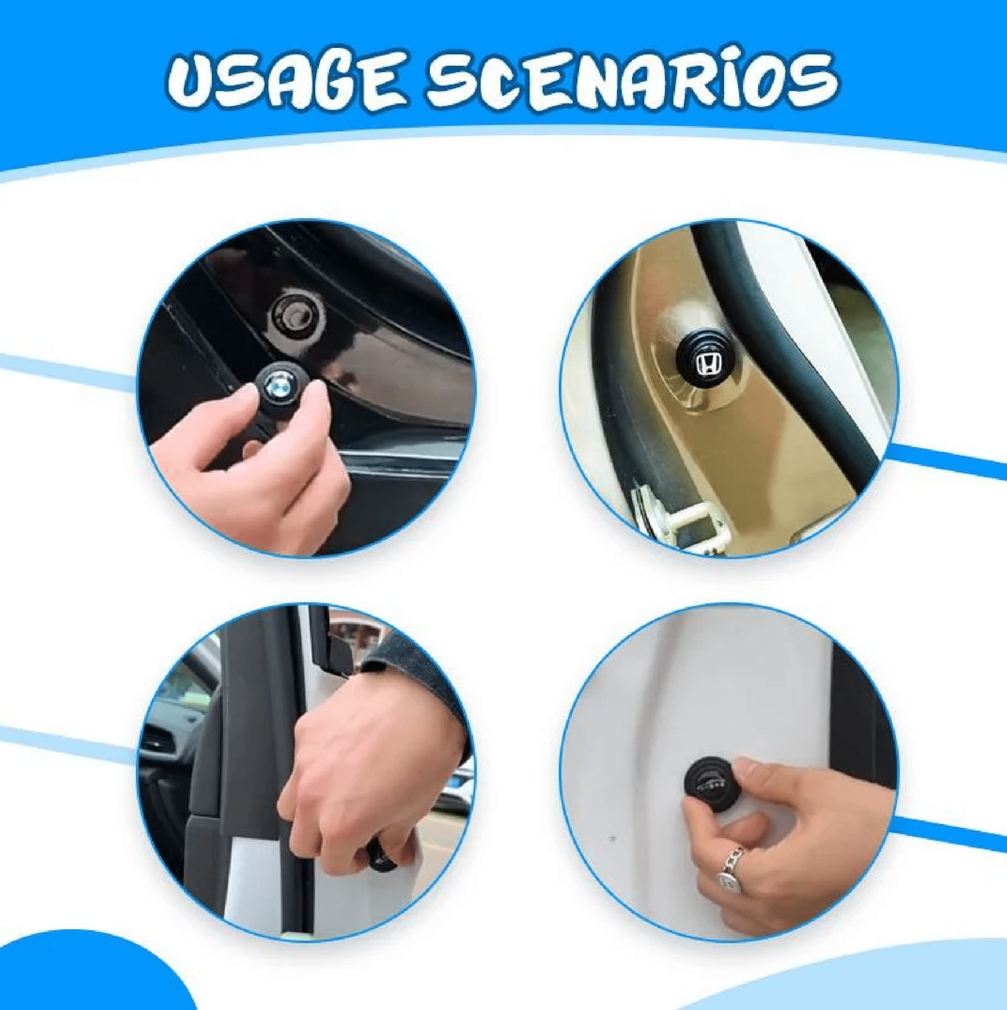 AEXZR™ Silent & Shock-Absorbing Car Door Gasket (Universal or with Car Logo!)