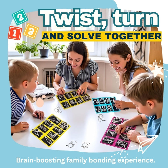 AEXZR® Metal Brain Teaser Puzzles
