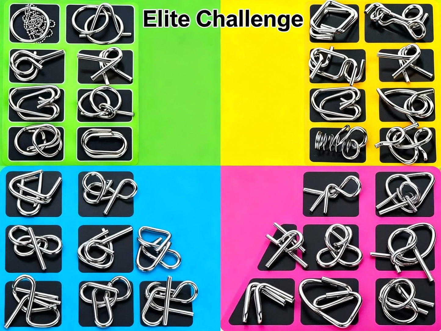 AEXZR® Metal Brain Teaser Puzzles