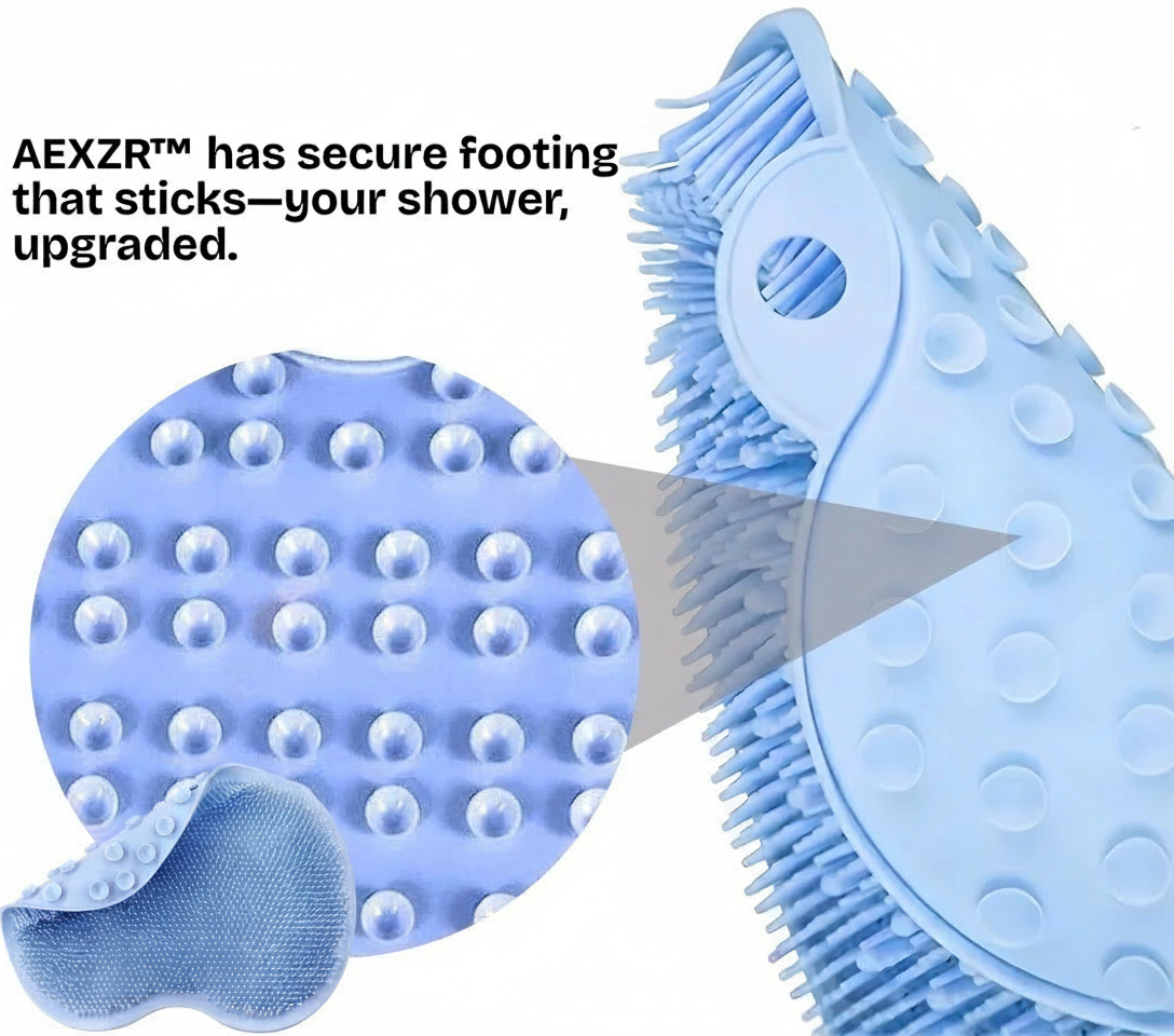 AEXZR™ Shower Dual-Use Scrub & Massage Pad
