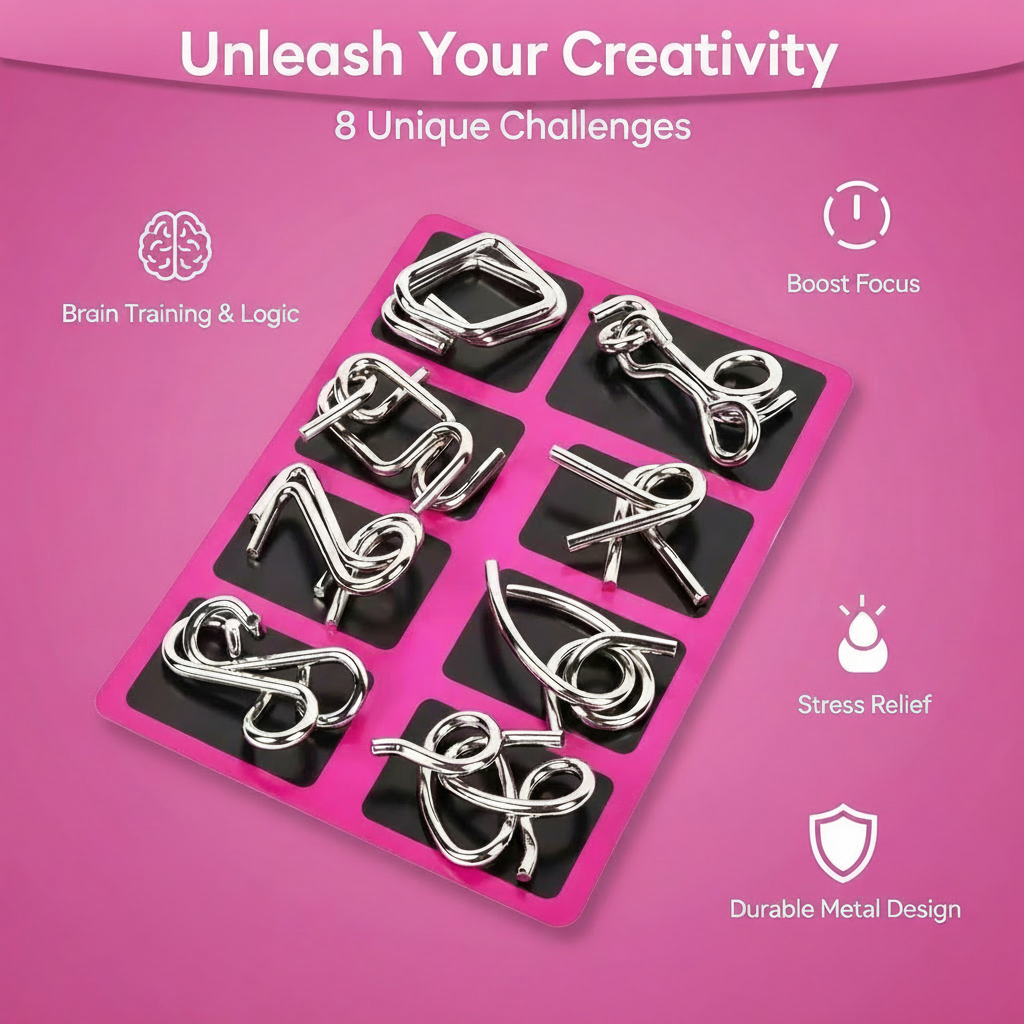 AEXZR® Metal Brain Teaser Puzzles