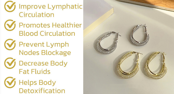 AEXZR™ Lymphatische Mode Ovale Ohrringe (Zeitlich begrenzter Rabatt 🔥 Letzter Tag)