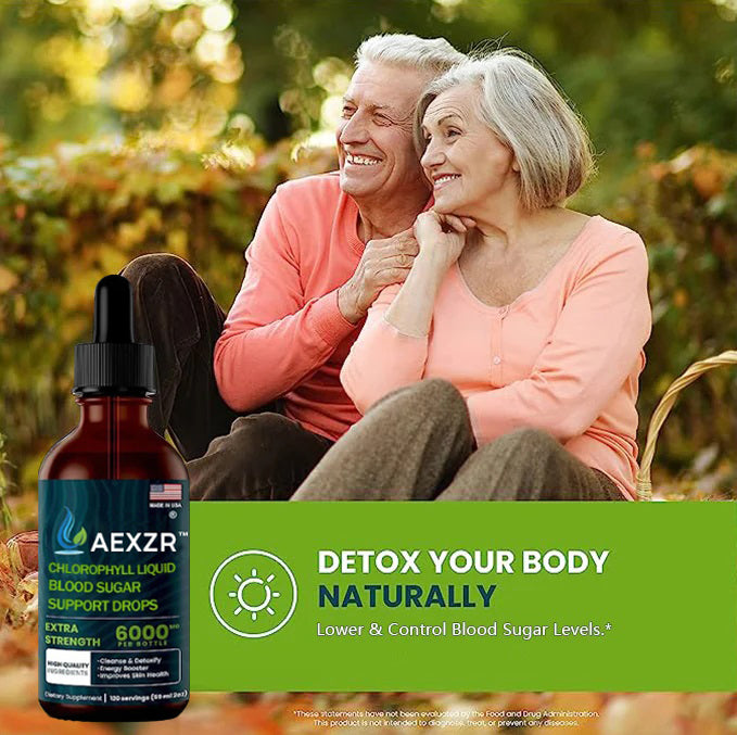 AEXZR™ Chlorophyll Liquid Natural Detox & Blood Sugar Support Drops