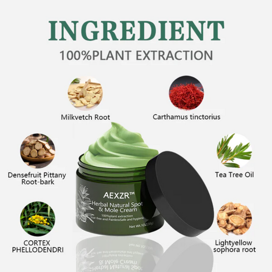 AEXZR™ Herbal Natural Spot & Mole Cream - Made in the USA - Natural Herbal Extract