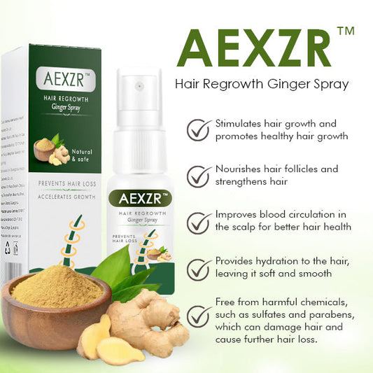 AEXZR™ Hair Regrowth Ginger Spray